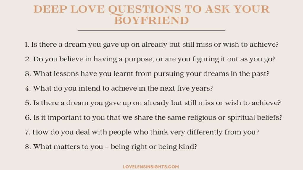 Deep questions for couples