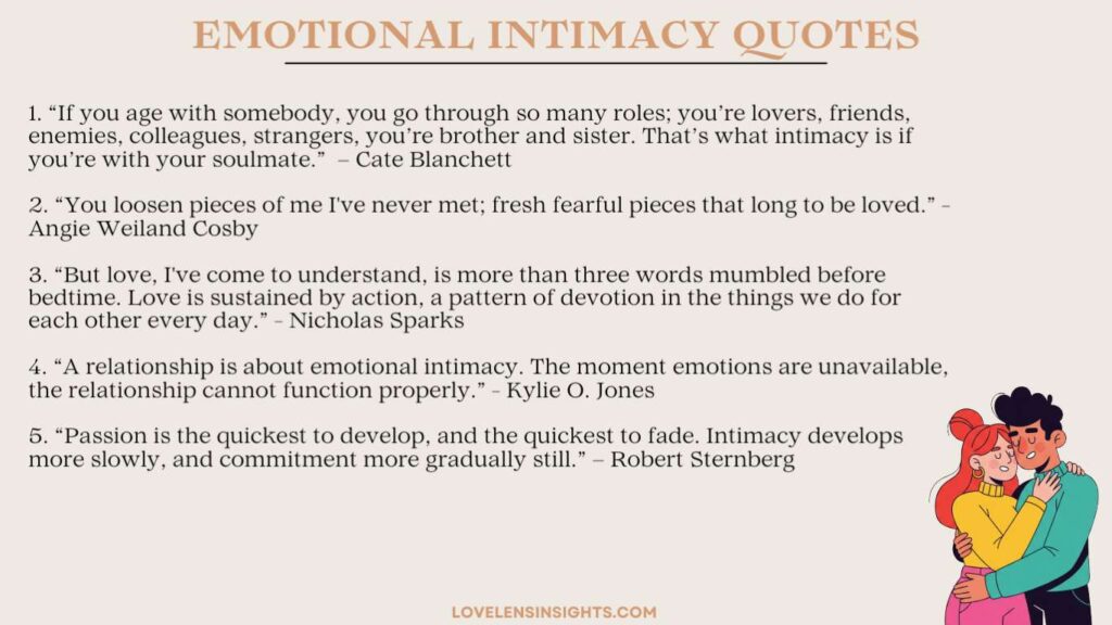 Emotional intimacy quotes