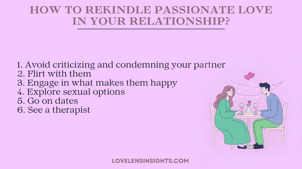 How to rekindle passionate love