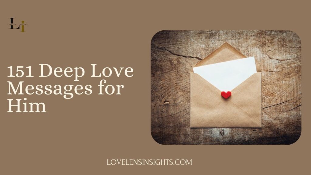Deep love messages to make your man smile