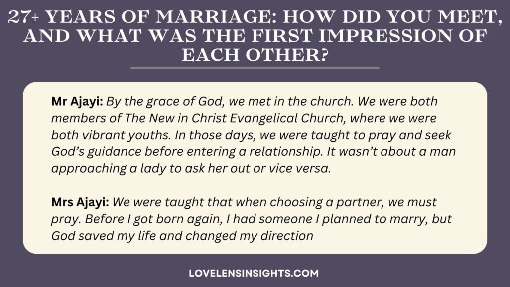 27 years of marriage: How the couples met