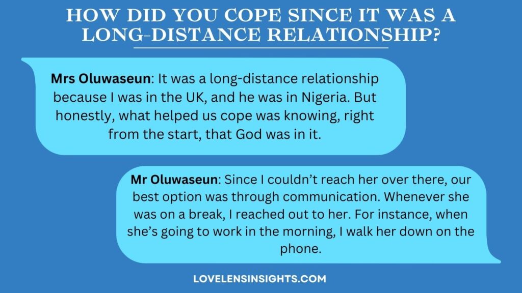 Their relationship was long-distance but that didn't stop their love