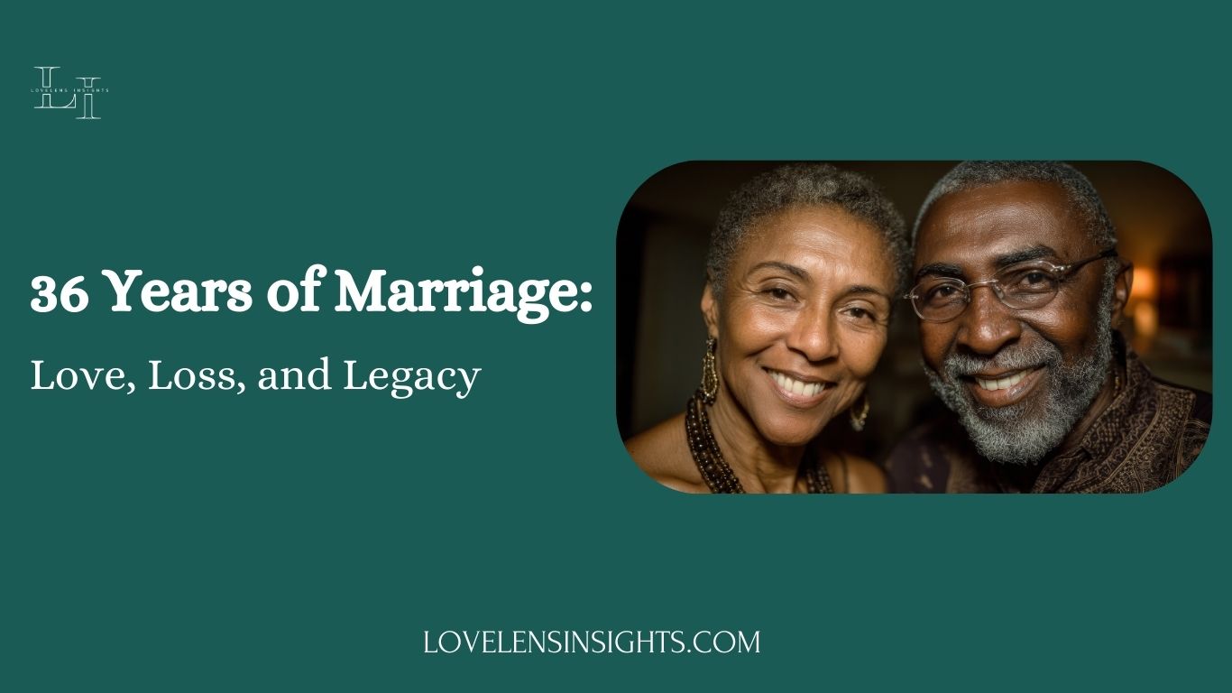 Story about a 36 years of marriage including the loss of their child