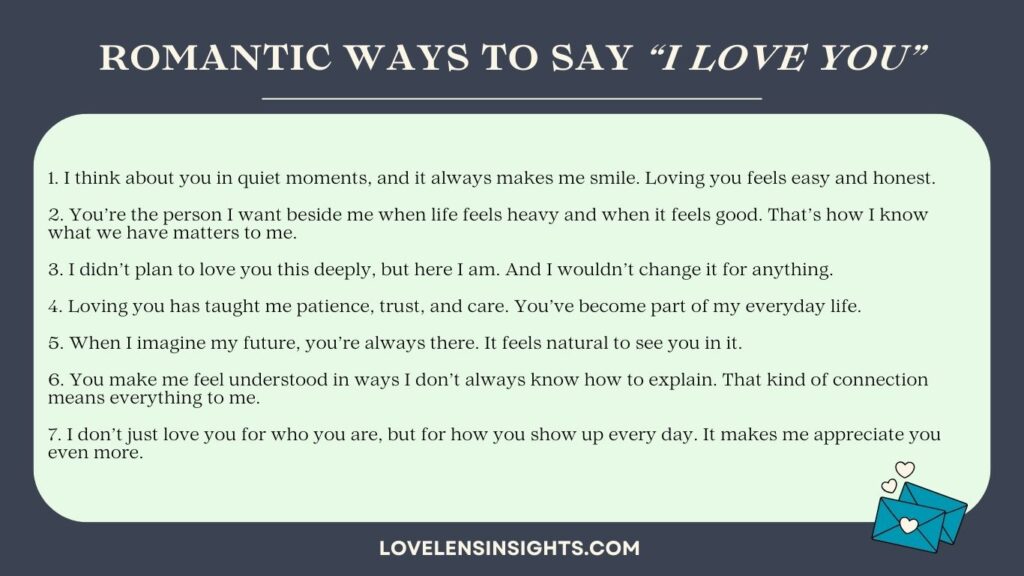 How to say "I love you" to your partner
