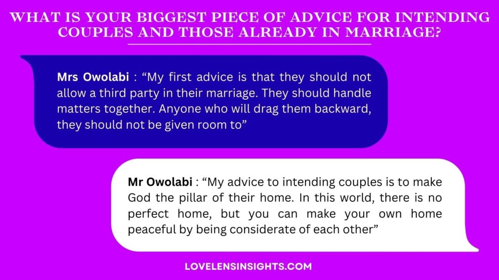 Pieces of advice from marriage of 29 years