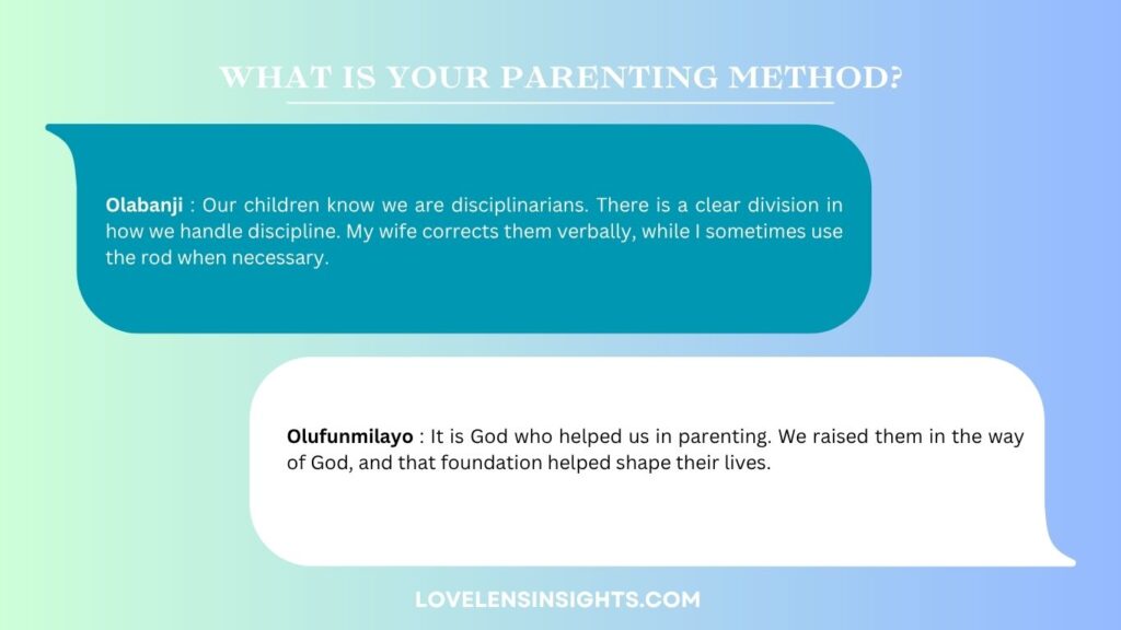 This couple shared their parenting method