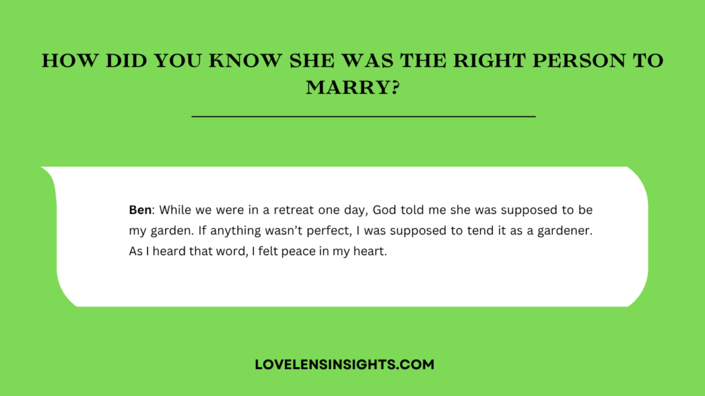 Blessing talks about how she met her husband