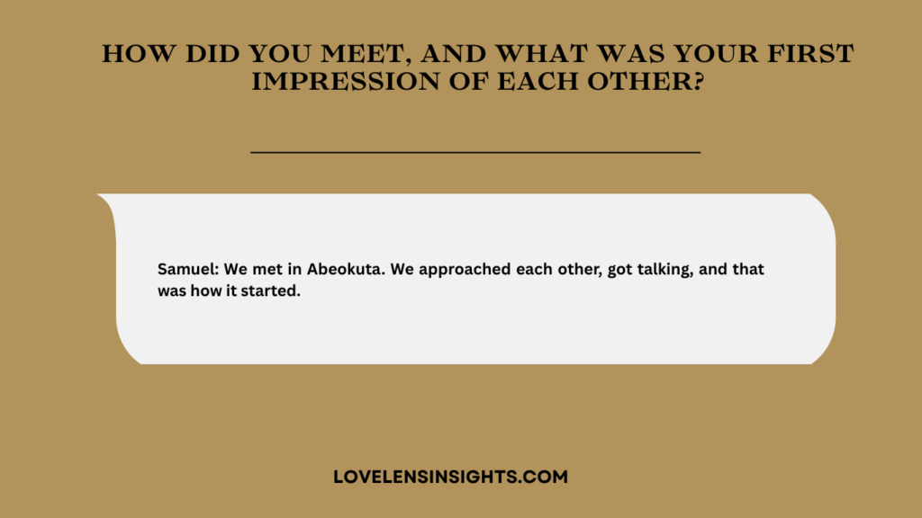 This couple narrates how they met each other in their 26 years of marriage