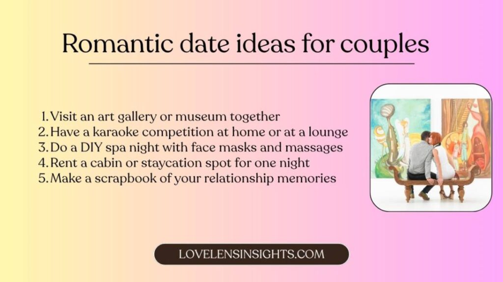 Romantic date ideas for couples