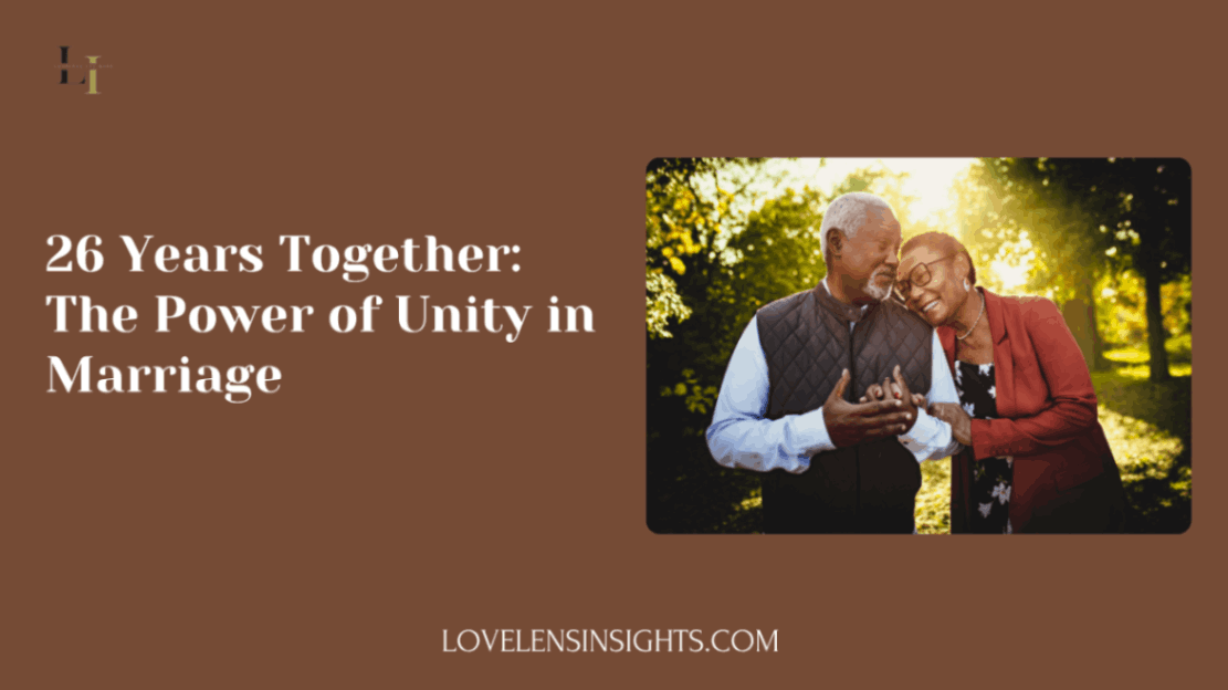 The image is a graphics of a couple who have spent their lives together. They discuss how they have spent their lives together